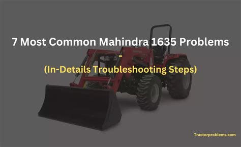 1 L. . Mahindra 1635 problems